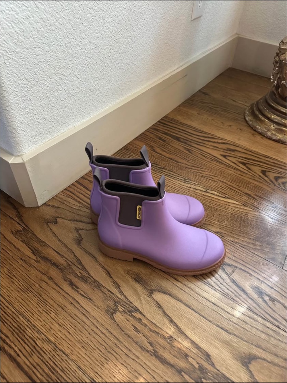 Lilac Chelsea Rain Boots for Women - , Purple Ankle Waterproof Boots